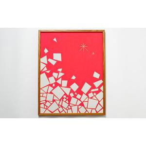 ふるさと納税 雑貨・日用品 絵画 茨城県 下妻市 87-48 現代日本絵画 白いかけらシリーズ 「 オペラ色 」 アート 美術 インテリア 作品 絵画 日本絵画 装飾 プ…