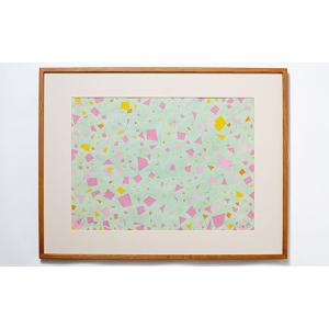 ふるさと納税 雑貨・日用品 絵画 茨城県 下妻市 87-49 現代日本絵画 色のかけらシリーズ 「 2011作品C 」 アート 美術 インテリア 作品 絵画 日本絵画 装飾 プ…