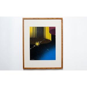 ふるさと納税 雑貨・日用品 絵画 茨城県 下妻市 87-53 現代日本絵画　金とプラチナのかけらシリーズ「 黄 」 アート 美術 インテリア 作品 絵画 日本絵画 装飾…