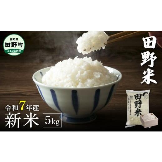 ふるさと納税 米 高知県 田野町  令和7年産 精米 四国一小さなまち 田野米 5kg（5kg×1袋...