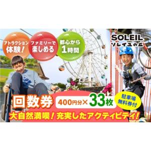 ふるさと納税 体験チケット 神奈川県 横須賀市 ソレイユの丘 回数券 400円分×33枚＋駐車場無料券1台分 神奈川 横須賀 観光 施設 レジャー ソレイユ ソレイユ…