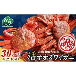 ふるさと納税 カニ ずわいガニ 北海道 森町  訳あり 北海道噴火湾産 活オオズワイガニ 3.0kg 道産ネットミツハシ かに カニ 蟹 ガニ がに 森町 ふるさと納税 …