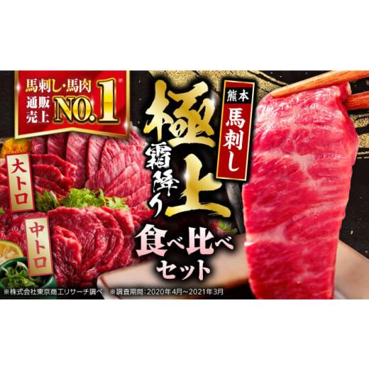 ふるさと納税 熊本県 山都町 国産 馬刺し 計500g 食べ比べセット 専用醤油付き 熊本馬刺し 熊...