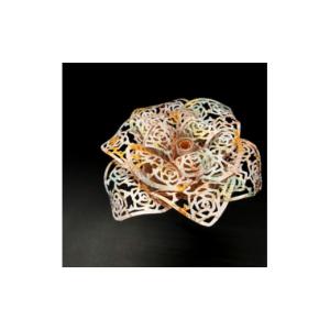 ふるさと納税 雑貨・日用品 長野県 茅野市 西陣織×立体切り絵・バラ 1414925