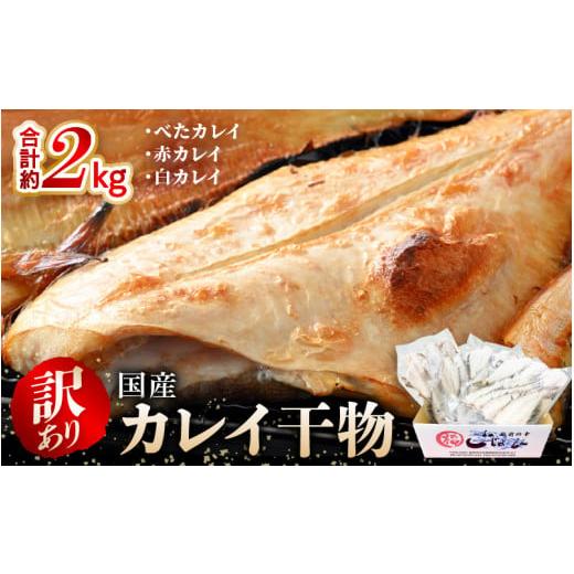 ふるさと納税 福井県 越前町 【訳あり】国産干物 2kg 越前町産カレイ 一夜干し干物 無添加 15...