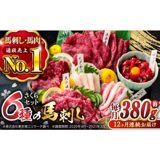 ふるさと納税 馬肉 熊本県 山鹿市 馬刺し 熊本 国産 12回定期便 ご家族で楽しめる「さくらセット...