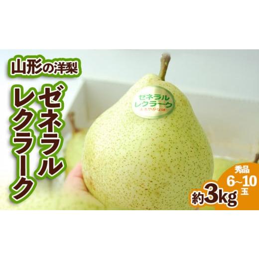 ふるさと納税 山形県 山形市 山形の洋梨ゼネラルレクラーク 秀品 約3kg (6〜10玉)【令和6年...