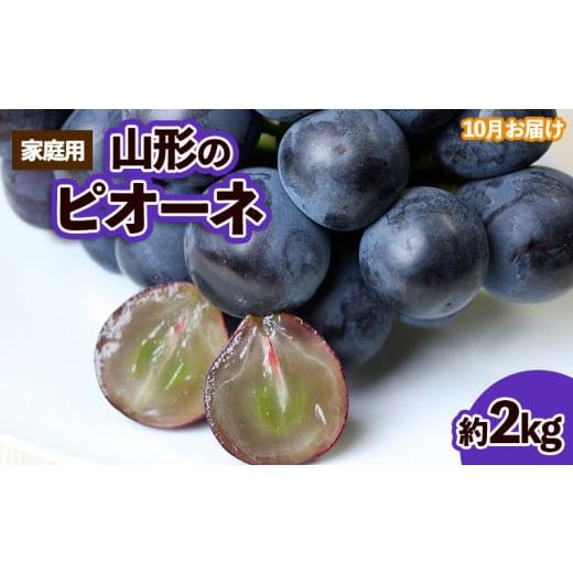 ふるさと納税 果物類 ぶどう 山形県 山形市  ご家庭用 山形のピオーネ 優品 約2kg(2〜6房)...