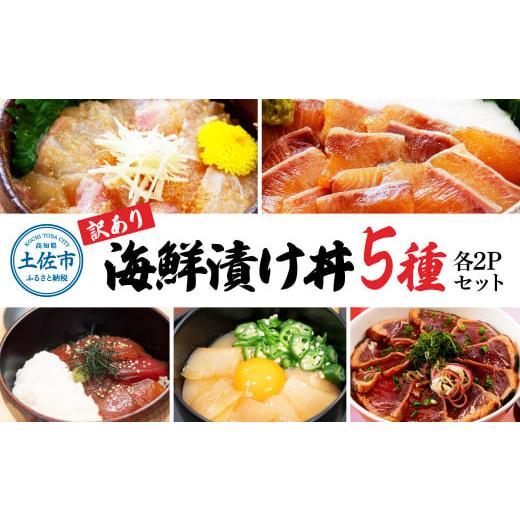 ふるさと納税 高知県 土佐市 訳あり海鮮漬け丼（5種×各2P）セット 漬け丼 まぐろ イカ ぶり 鯛...