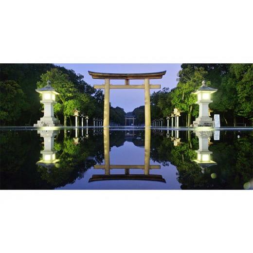 ふるさと納税 奈良県 王寺町 アートパネル　橿原神宮(2)