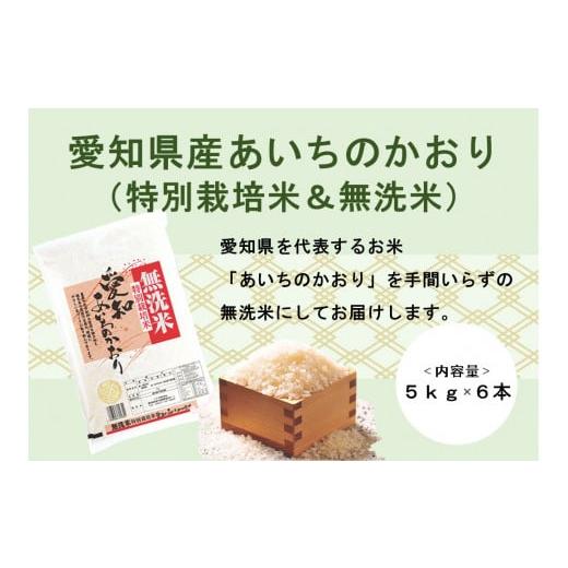 ふるさと納税 愛知県 津島市 【令和5年産】愛知県産あいちのかおり(特別栽培米＆無洗米)5kg×6本