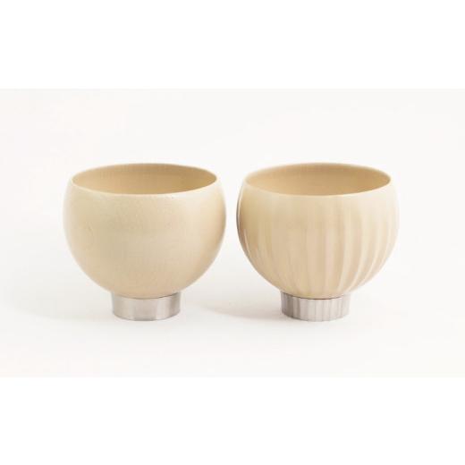 ふるさと納税 食器・グラス 湯呑 京都府 - 手作り 漆器 × 金属 sukuf ivory ペア ...