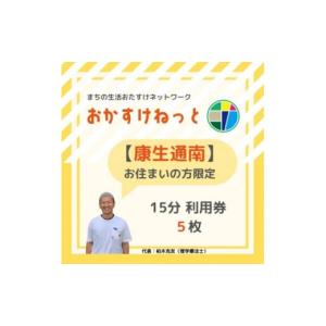 ふるさと納税 愛知県 岡崎市 ＜康生通南にお住まいの方限定＞おかすけねっと15分利用券5枚【1434529】