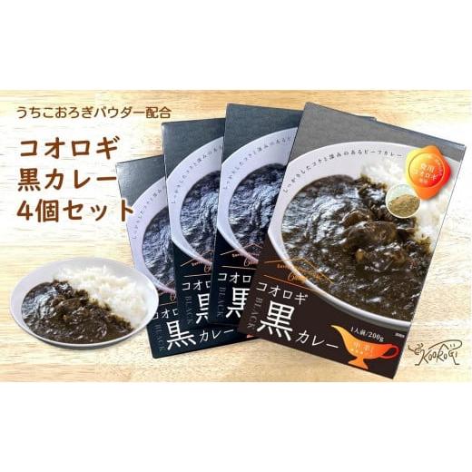 ふるさと納税 愛媛県 内子町 コオロギ黒カレーセット（200g×4個）【北海道・沖縄・離島配送不可】...