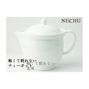 ふるさと納税 新潟県 燕市 SECCHU 軽くて割れないティーポット・急須 480ml ホワイト FC010308