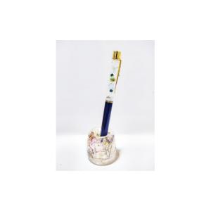 ふるさと納税 文房具・玩具 ボールペン 東京都 八王子市 Art grace クリスタルハーバリウムボールペン(ミッドナイトブルー)＆ハーバリウムペン立て(ピンク)セ…