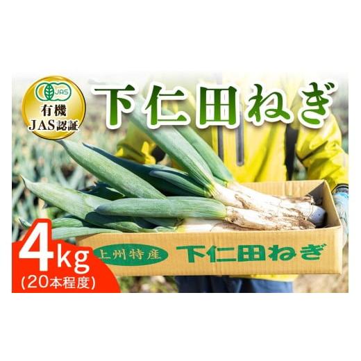 ふるさと納税 野菜類 ねぎ 群馬県 甘楽町  有機JAS認証 オーガニック下仁田ネギ (4kg、20...