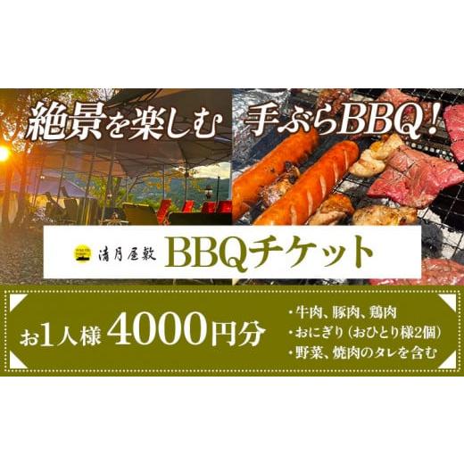 ふるさと納税 徳島県 美馬市 BBQチケット お1人様4000円分 お手軽プラン 《30日以内に出荷...