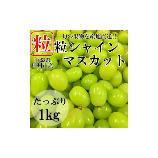 ふるさと納税 山梨県 甲州市 甲州市産シャインマスカット 粒 1kg以上【2024年発送】（HNT）...
