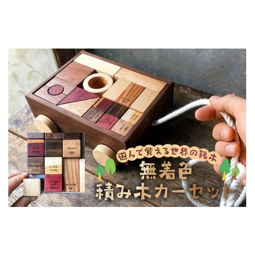 ふるさと納税 木工品・竹工品 千葉県 南房総市 積み木おすすめ 遊んで覚える世界の銘木無着色カーセッ...