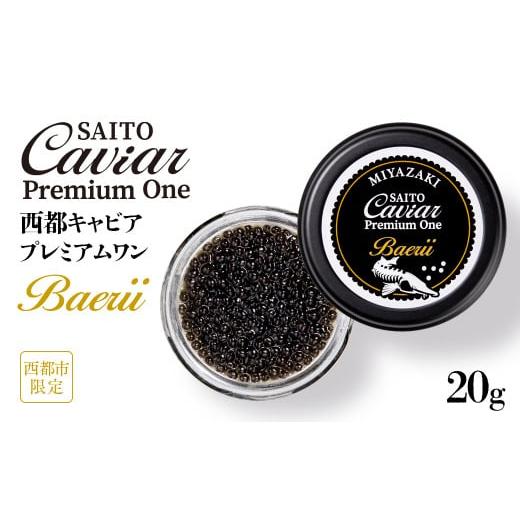 ふるさと納税 宮崎県 西都市 SAITO CAVIAR PREMIUM ONE BAERII 20g...