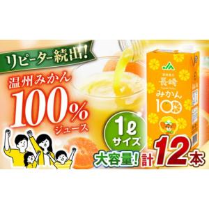 ふるさと納税 長崎県 大村市 長崎みかん 1,000ml×6本×2ケース　合計12本 温州みかん ／ みかん ミカン 蜜柑 100％ ストレート ／ 大村市 ／ 全国農業協同組…｜ふるさとチョイス