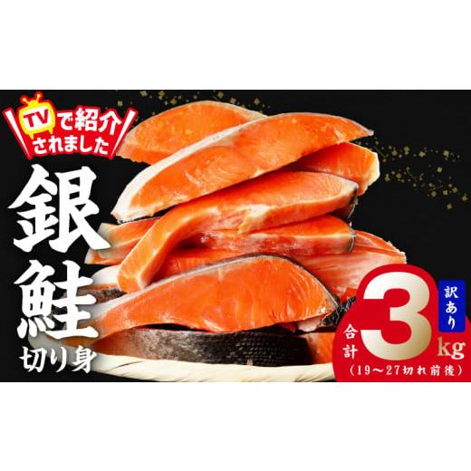 ふるさと納税 魚貝類 鮭 大阪府 泉佐野市 銀鮭 切り身 3kg 27切れ前後 TVで紹介 訳あり ...