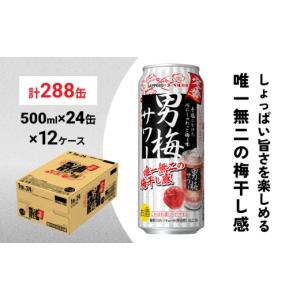 ふるさと納税 お酒 リキュール 宮城県 名取市 サッポロ 男梅サワー 500ml×288缶(12ケース分)同時お届け 缶 チューハイ 酎ハイ サワー