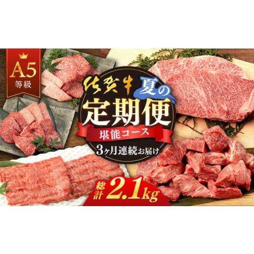 ふるさと納税 地域のお礼の品 佐賀県 嬉野市  3回定期便 佐賀牛 夏の定期便 堪能コース 桑原畜産...