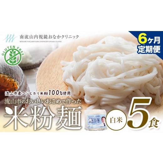 ふるさと納税 千葉県 流山市 【毎月定期便6回】米粉麺 国産 流山のおいしいおこめで作った米粉麺 1...