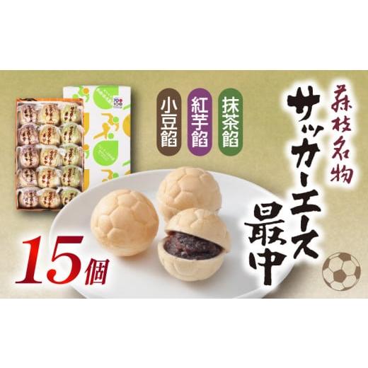 ふるさと納税 和菓子 もなか 静岡県 藤枝市 サッカー エース 最中 3種 15個 詰め合わせ 小豆...