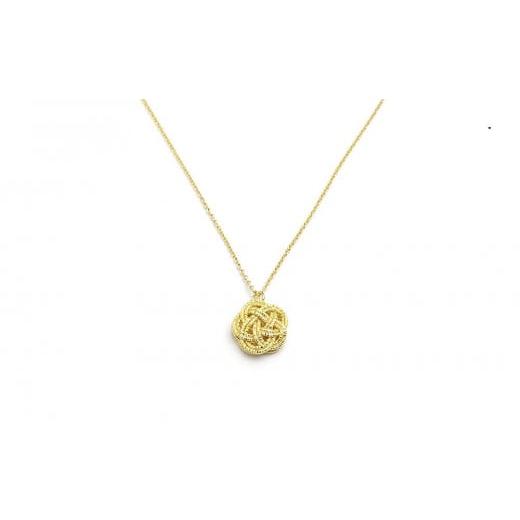 ふるさと納税 アクセサリー ネックレス 石川県 - 加賀水引細工　ネックレス　花　ゴールド