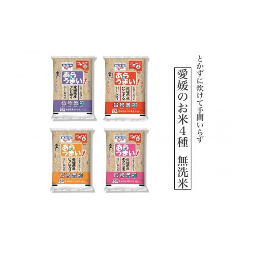 ふるさと納税 愛媛県 - 愛媛のお米4種(無洗米)5kg×4袋 合計20kg(388)