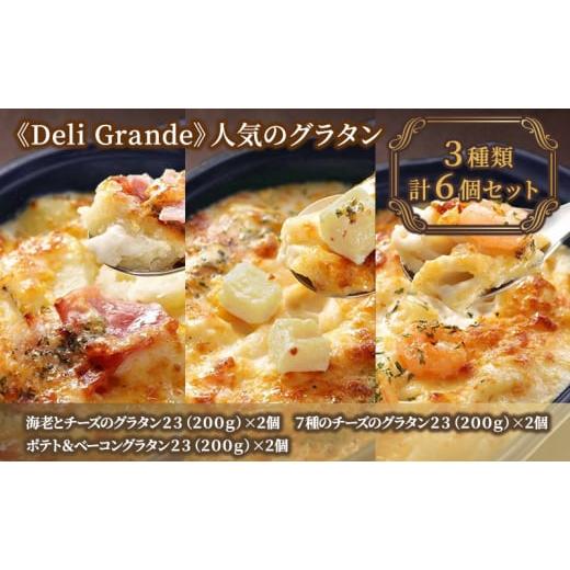 ふるさと納税 静岡県 静岡市 《Deli Grande》人気のグラタン 3種類 6個セット【冷凍】[...