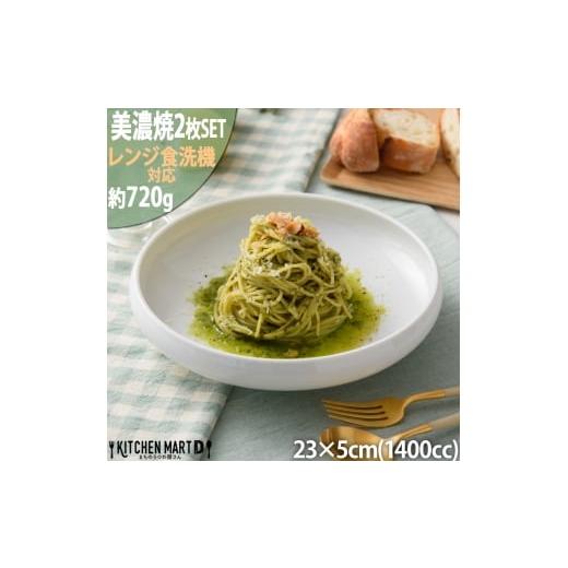 ふるさと納税 食器・グラス 皿 岐阜県 瑞浪市  美濃焼 鉄鉢23 ホワイト 2枚セット 瑞浪市 ／...