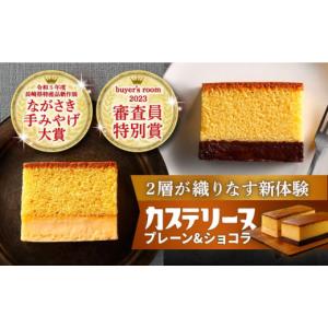 ふるさと納税 菓子 カステラ 長崎県 -  行列のできる相談所で紹介 長崎カステリーヌ（プレーン・ショコラ）2種セット 長崎県／タナカヤ 42AAAA001 カステリー…