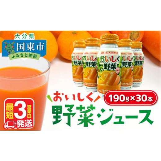 ふるさと納税 大分県 国東市 【最短3営業日発送】すぐ届く！おいしく野菜ジュース（190g×30本）...