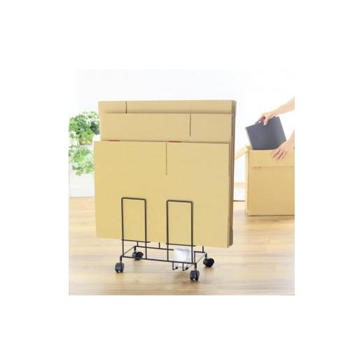 ふるさと納税 家具 収納家具 新潟県 加茂市 段ボール片づけラック ブラック ダンボール ダンボール...