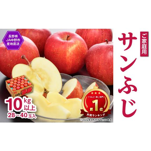 ふるさと納税 りんご 長野県 中野市 産直 信州りんご JA中野市「サンふじ」ご家庭用(28〜40玉...