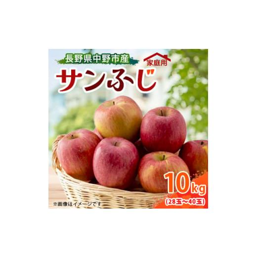 ふるさと納税 りんご 長野県 中野市 訳あり 先行受付 りんご サンふじ 10kg 家庭用 長野県...
