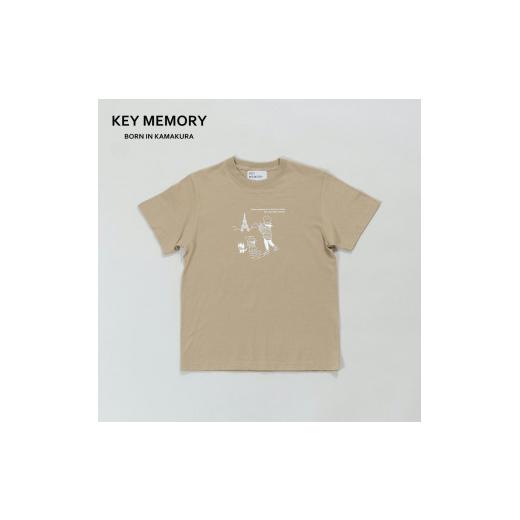 ふるさと納税 神奈川県 鎌倉市 《0》【KEYMEMORY 鎌倉】トラベルイラストTシャツ BEIG...