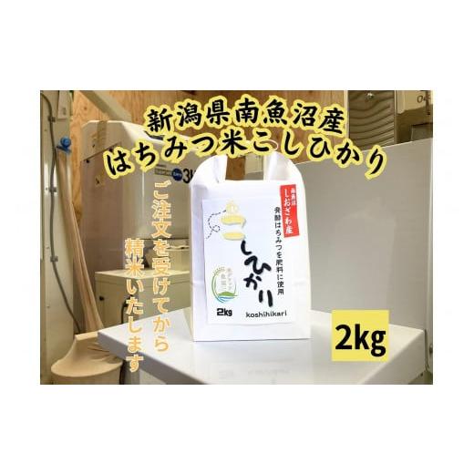 ふるさと納税 新潟県 南魚沼市 【希少】南魚沼産塩沢はちみつ米　2kg