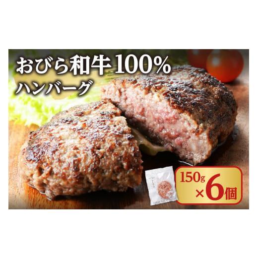 ふるさと納税 北海道 札幌市 おびら和牛 100％ ハンバーグ (150g×6パック) 肉 お肉 に...