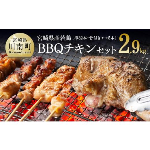 ふるさと納税 宮崎県 川南町 ※令和6年6月発送※BBQチキンセット（宮崎県産若鶏バラエティ焼き鳥セ...