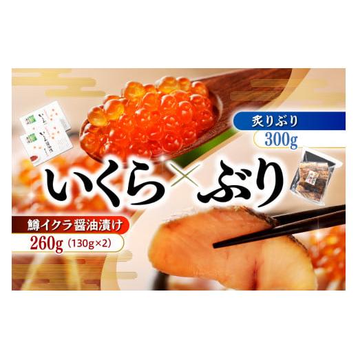 ふるさと納税 北海道 えりも町 えりも【マルデン特製】鱒いくら醤油漬＆炙りぶりセット【er002-0...