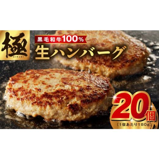 ふるさと納税 大阪府 泉佐野市 【黒毛牛肉100%】極み ハンバーグ 180g×20P BIGサイズ...