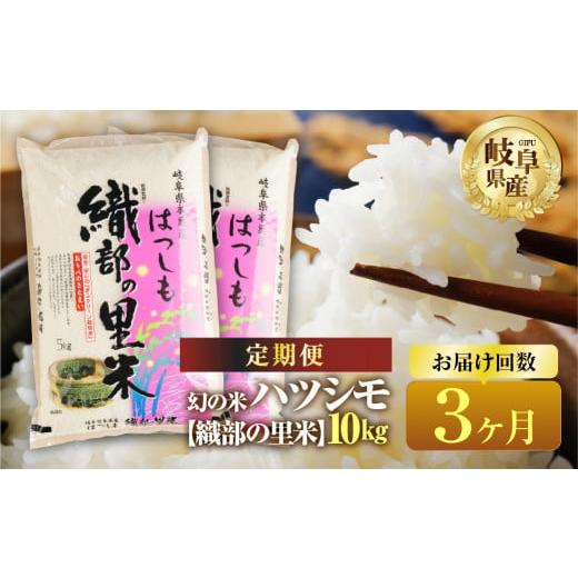 ふるさと納税 岐阜県 本巣市 【3回  定期便 】 ハツシモ 10kg (5kg×2袋 ) × 3回...