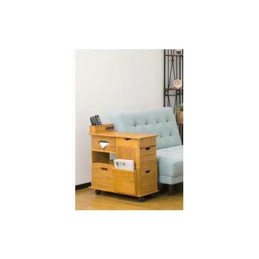 ふるさと納税 家具 収納家具 和歌山県 海南市 ソファーサイド すっ桐ワゴン