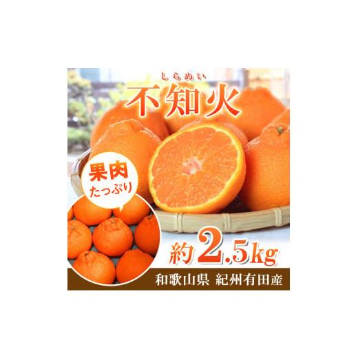 ふるさと納税 みかん・柑橘類 デコポン 和歌山県 由良町 紀州有田産不知火(しらぬひ) 2.5kg ...