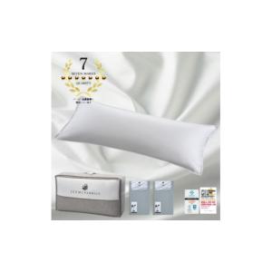 ふるさと納税 タオル・寝具 大阪府 和泉市 (50×150cm)ポーランド産マザーグースダウンピロー (羽毛枕)&ピローケース:フォグブルー 1501416